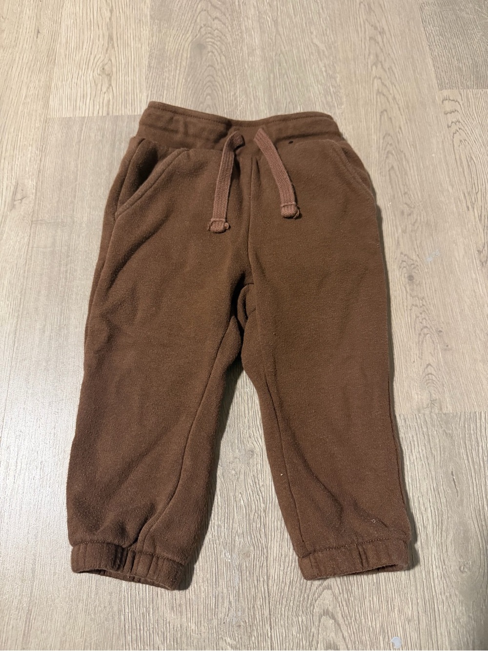 okie dokie Brown Fleece Joggers for Kids